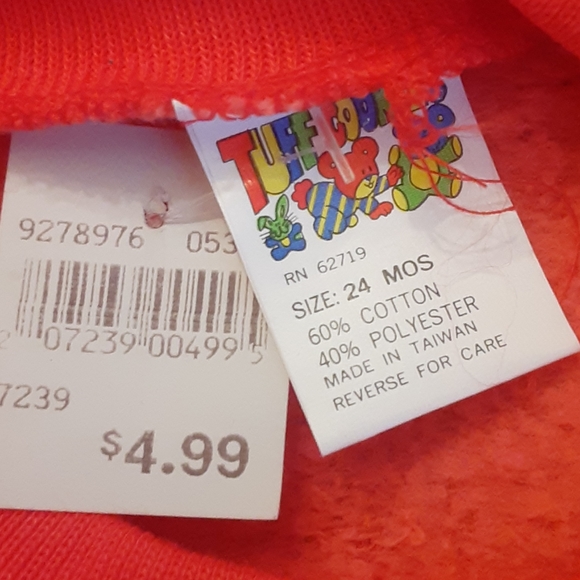 Tuff Cookies infant orange embellished sweatshirt - Picture 3 of 4